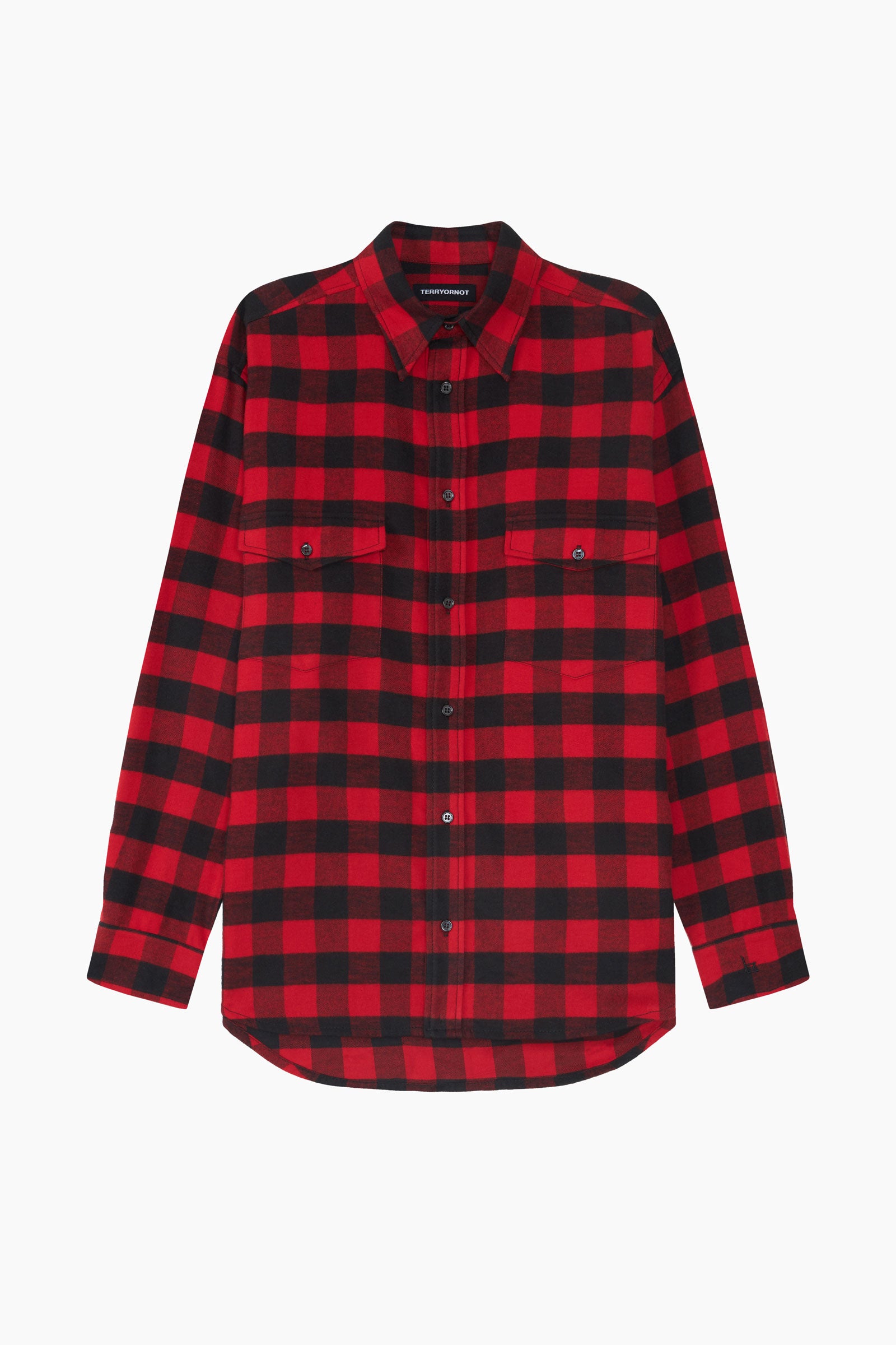 Dapper Black & Red Flannel Plaid Shirt TERRY OR NOT Dapper Black & Red Flannel Plaid Shirt TERRY OR NOT