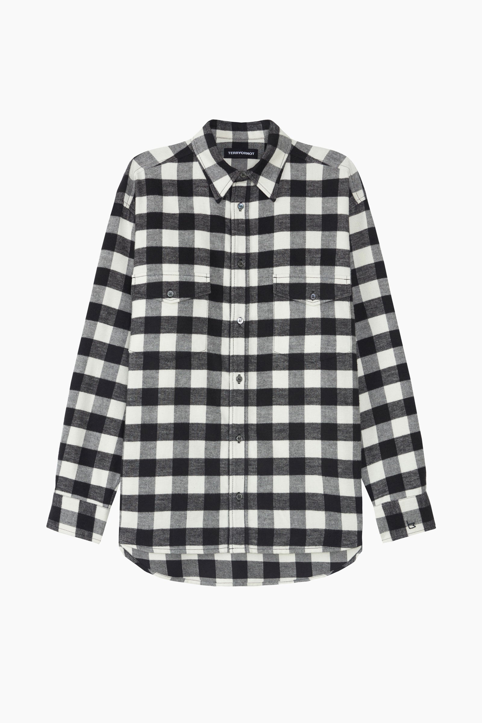 人気 好配色 RRL BLK×WHT FLANNEL SHIRT 白黒 人気 好配色 RRL BLK×WHT FLANNEL SHIRT 白黒モノトーン